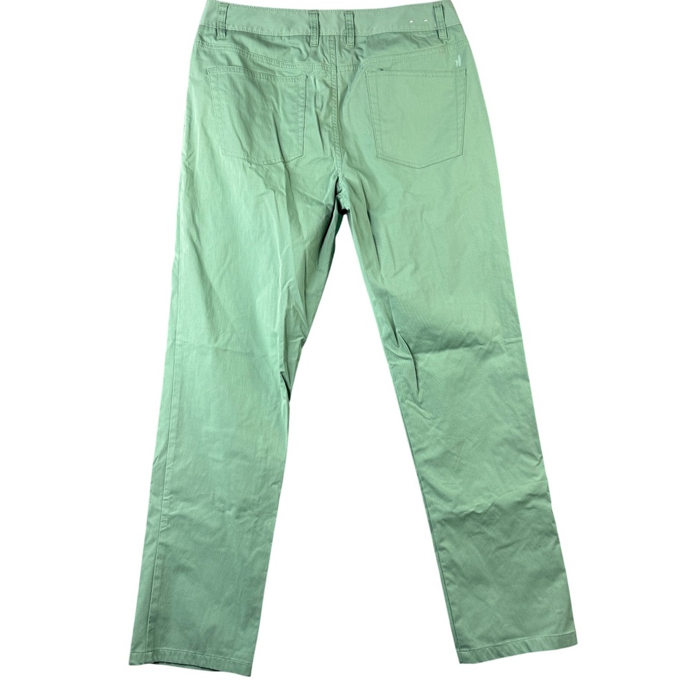 johnnie o Mens PREP-FORMANCE Kiwi Green Chino Pants 33x34 JMPA1200 Golf Stretch - Picture 2 of 10
